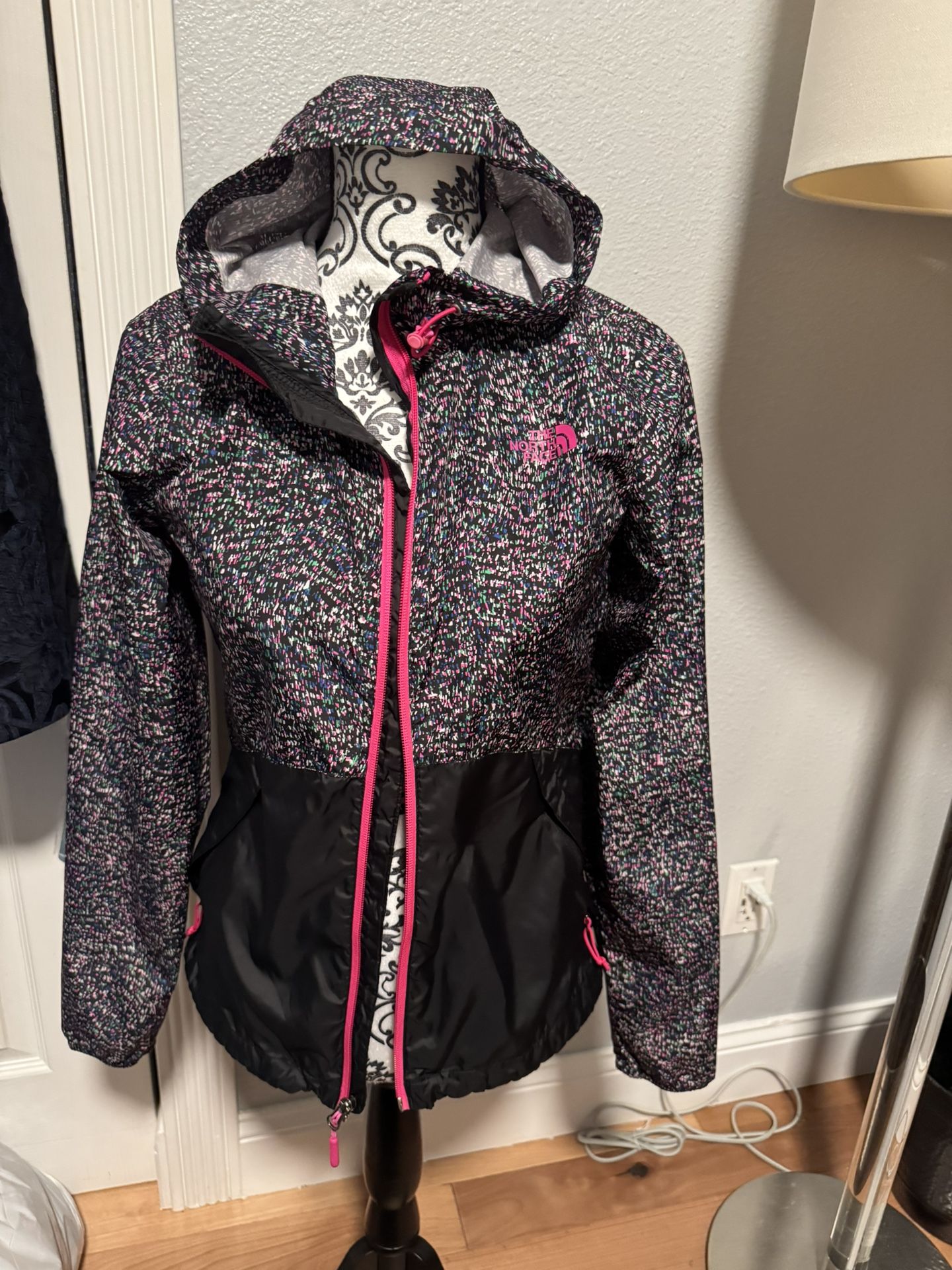 The North Face Black & Pink Shell / Rain Jacket sz XS