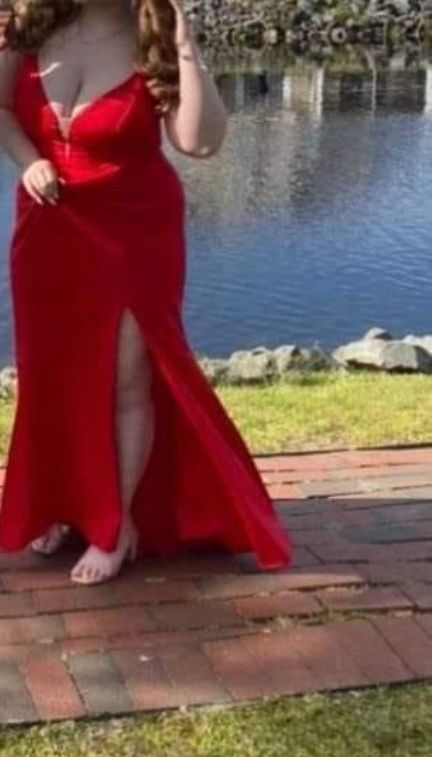 Red Prom Dress Size 16.