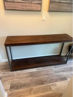 Console Table / Sofa Table – 59” Wood & Metal