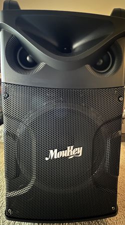 Moukey Karaoke Machine with 2 Wireless Microphones, Portable