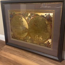 Double Hemisphere World Map