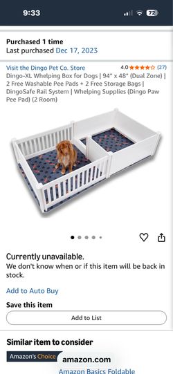 Dingo XL whelping Box