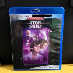 Star Wars A New Hope Blu-ray Movie Disc + Case Blu Ray One 1 Original First