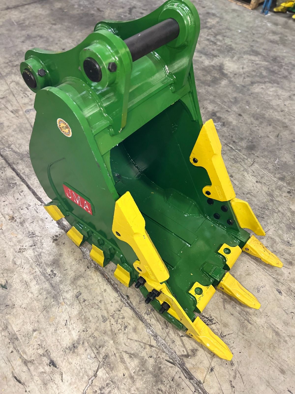 Extreme Heavy-Duty Rock Bucket 12" inches for Volvo EC140 or Similar Machine.