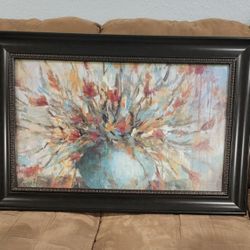 Abstract Floral Frame Picture, $60