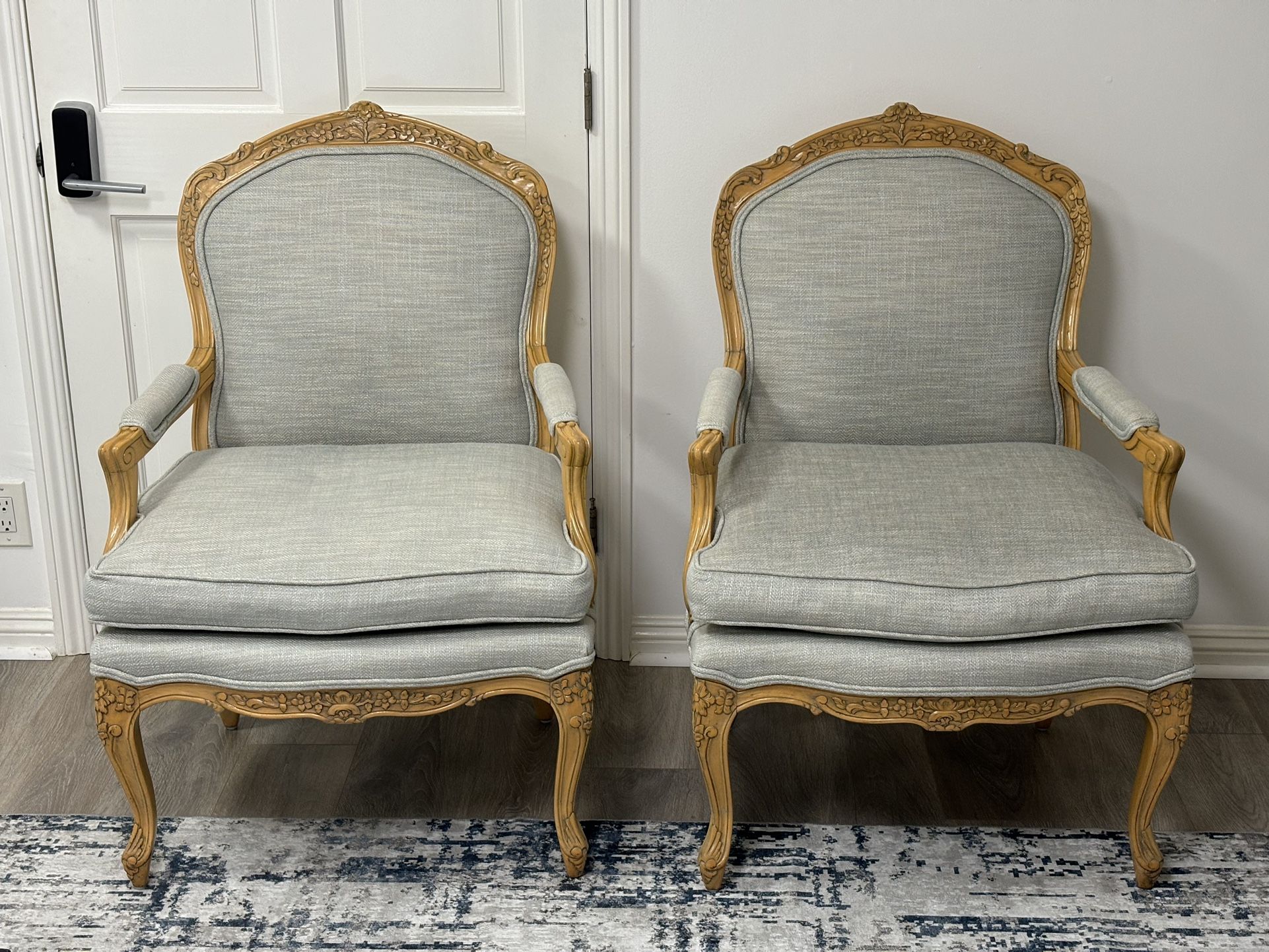 Classic Armchairs ($45 For Each Or $80 For The Pair)