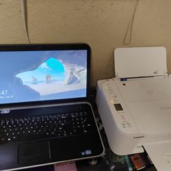   Dell Lap Top And Printer