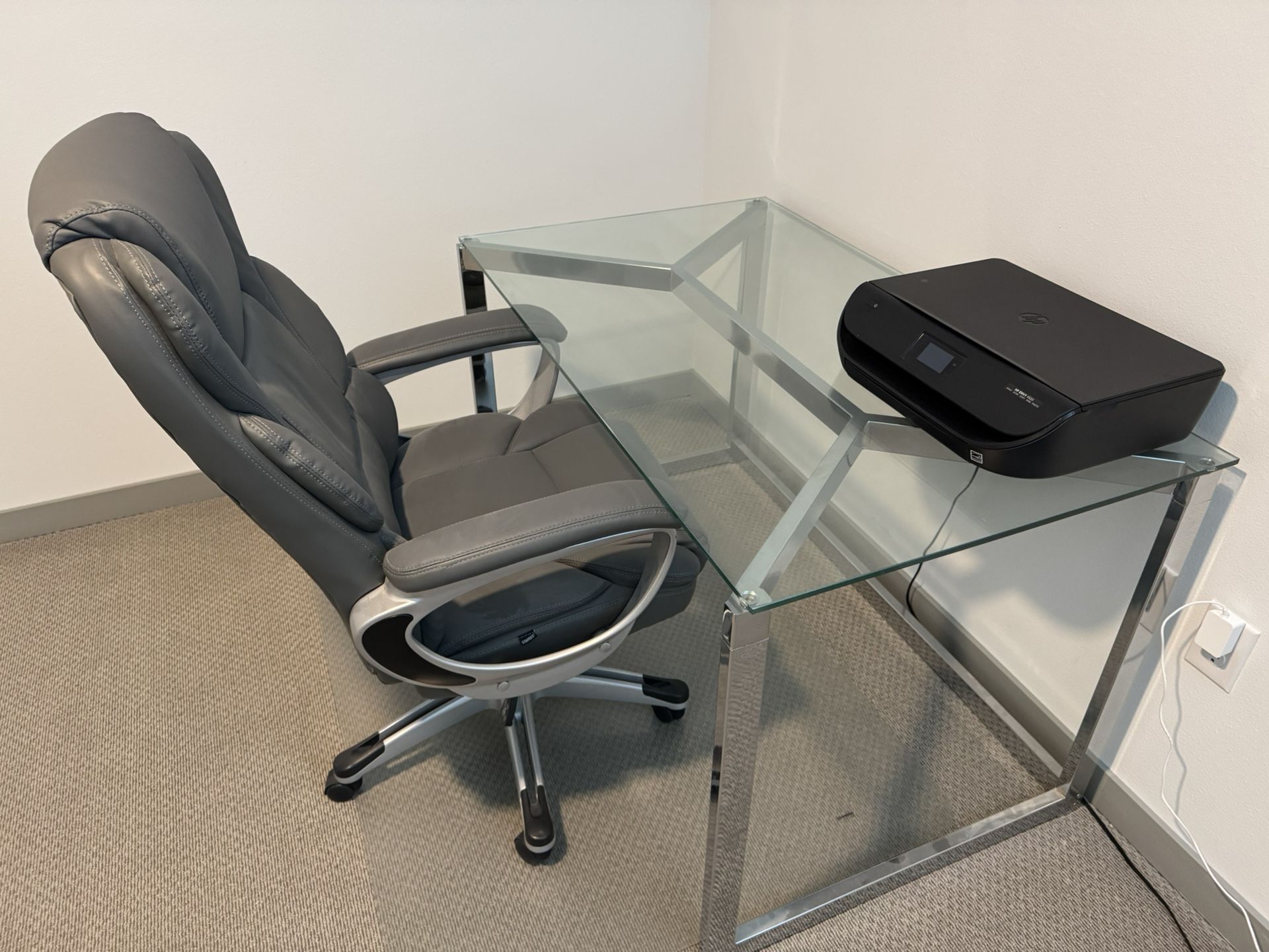 Creat &Barrel Desk and chair , printer