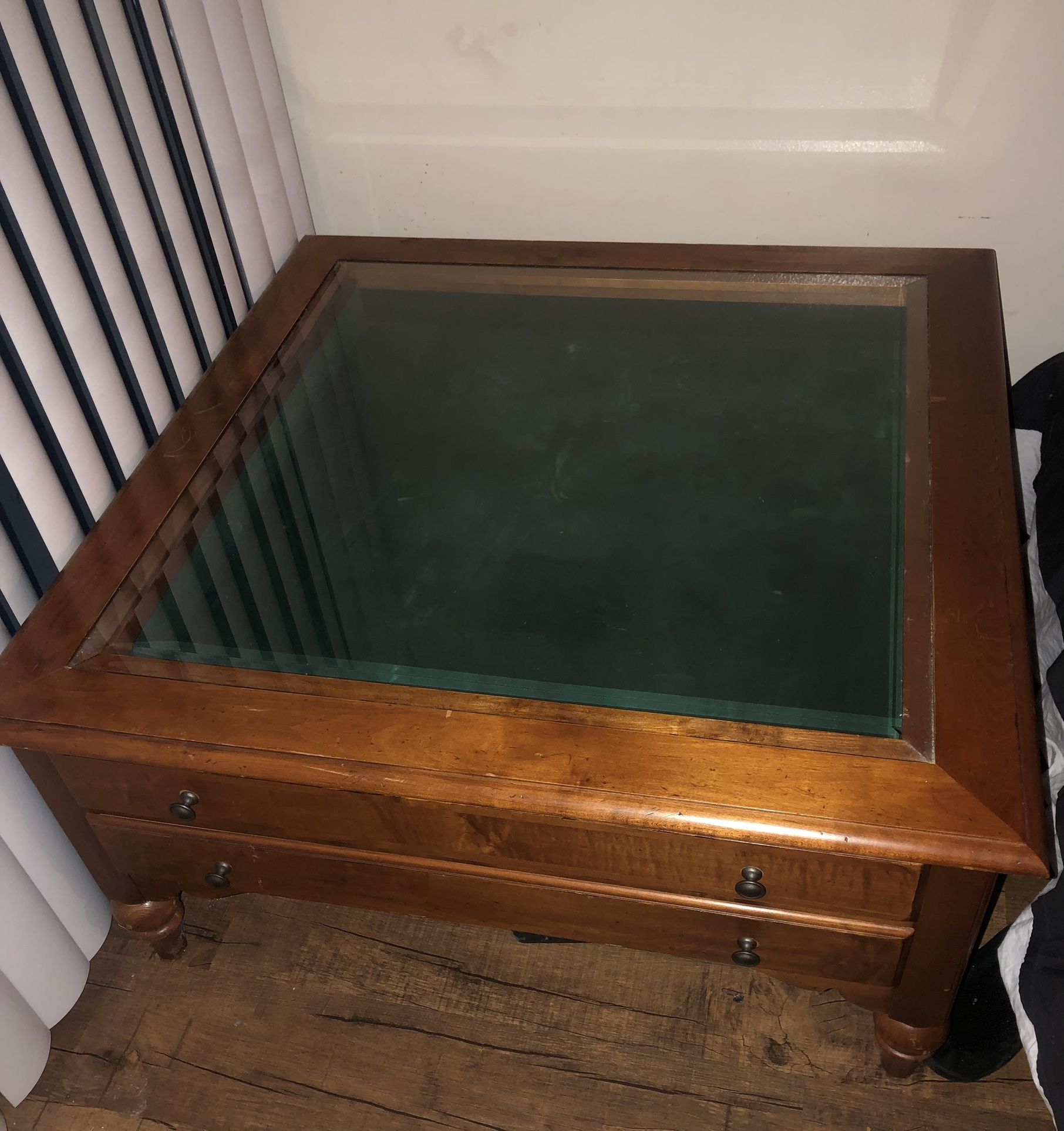 Vintage Ethan Allen “Country Crossings” Display Coffee Table Is