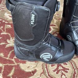 Flow Vega Boa Snowboard Boots Men's Size 8.5