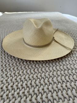 Encinitas Friends of Friends Tan Straw Wide Brim Hat