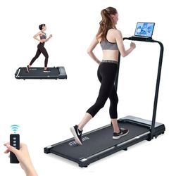 6.2 mph Foldable Walking pad Treadmill with Handle, Remote Control Exercise Equipment for Home Gym and Office Use, Under Desk Treadmill Easy to storag