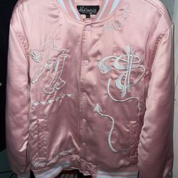 Large Pink Varsity Jacket