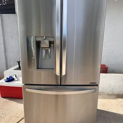 Lg Counter Depth  three door stainless steel fridge