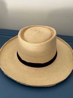 Woven Straw Wide Brim Hat