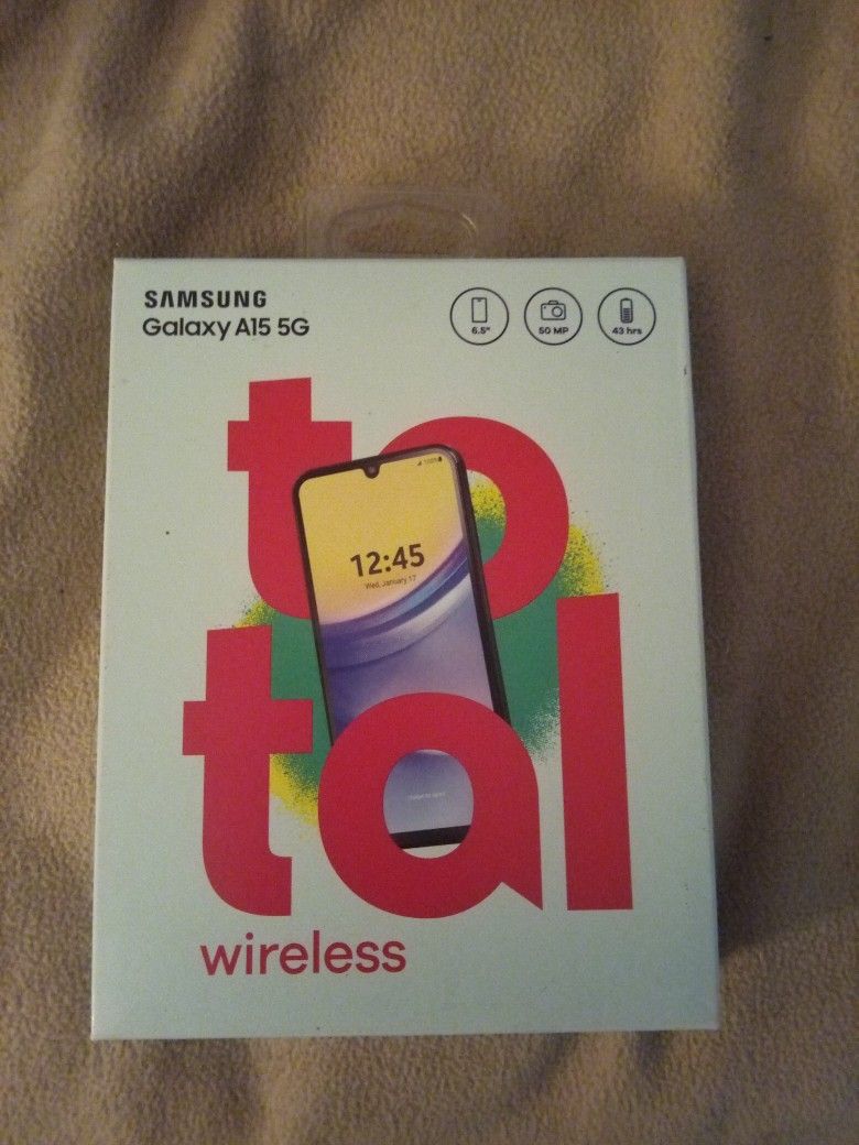 Brand New Unopened Samsung Galaxy A15 5G Total Wireless