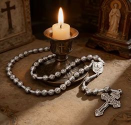 VINTAGE STYLE BEADED ROSARY - DETAILED & DESIGNED BEAUTIFULLY