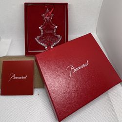 2015 Baccarat Crystal Noël Christmas Tree Ornament – Box & Booklet