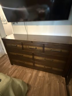 brown dresser