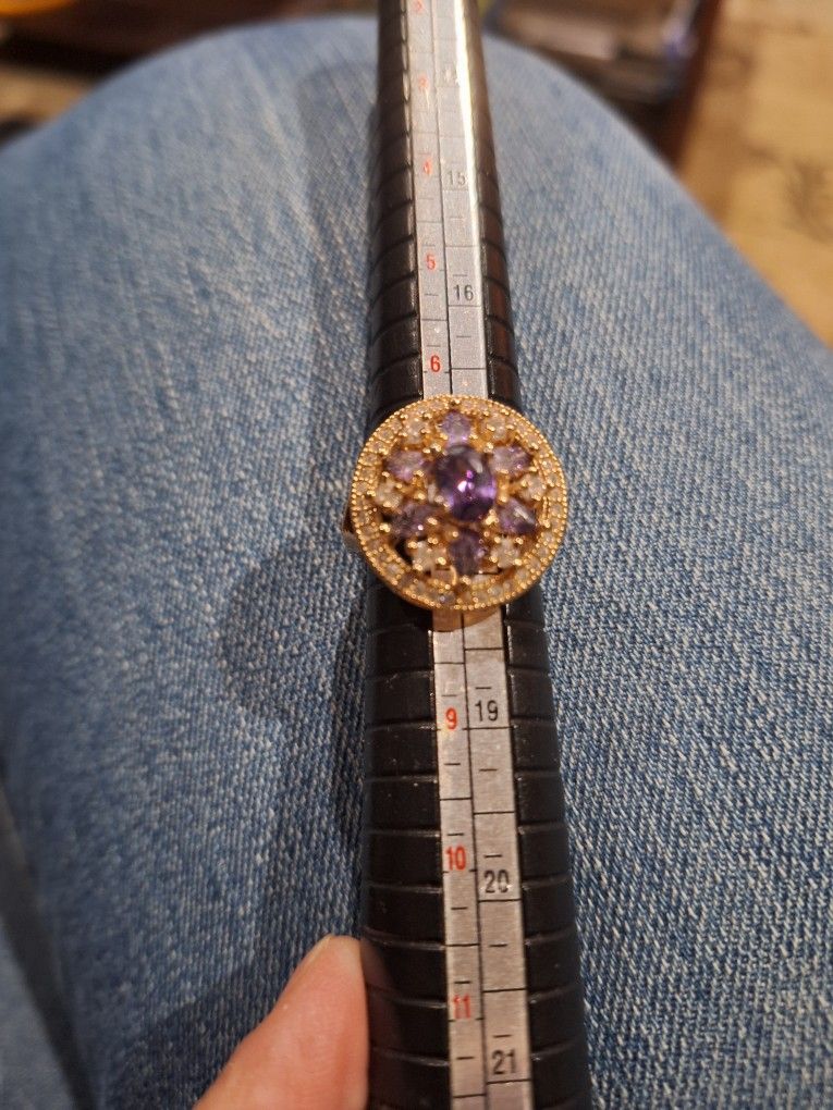Women Gold Plated Ring Size 7