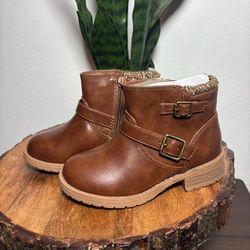Toddler Girls Sweater Cuff Ankle Boots Size 7 & 10