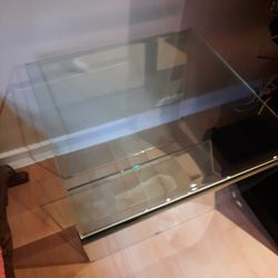 Glass End Table 