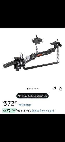 Weight distribution hitch and sway Control
