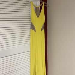 Prom Dress Yellow 