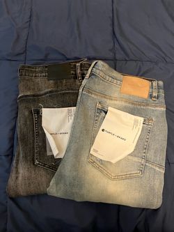 Purple Jeans and Stacks