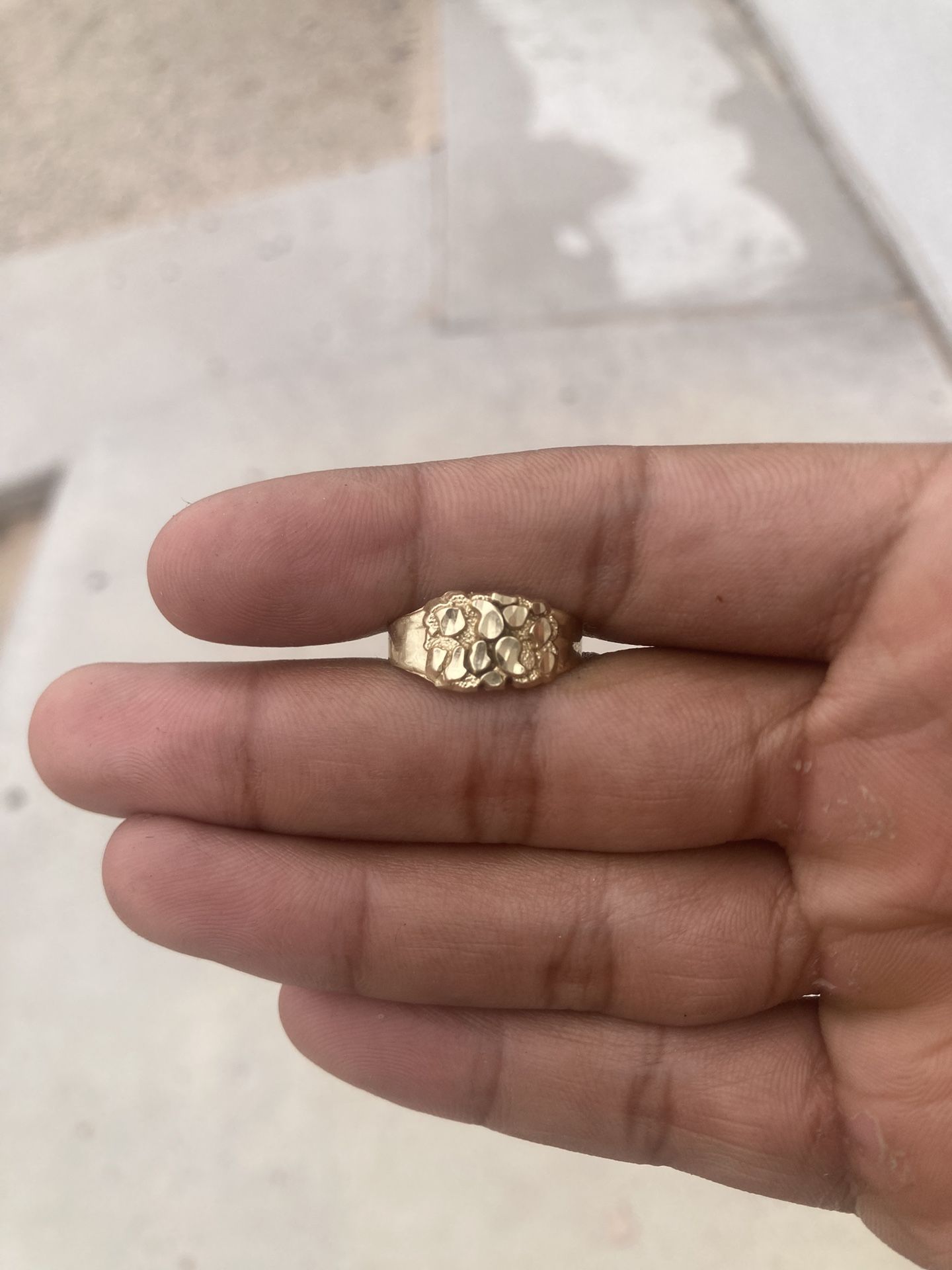 10k Solid, Gold Nugget Ring