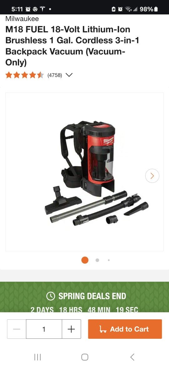 Milwaukee Vacuum