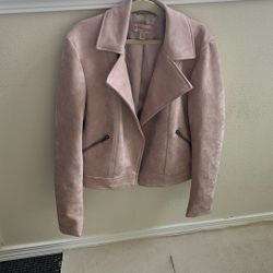 soft moto-style jacket size S 