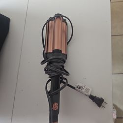 Hairitage Ceramic Tourmaline 3 Barrel Hair Waver Curling Iron and Crimper