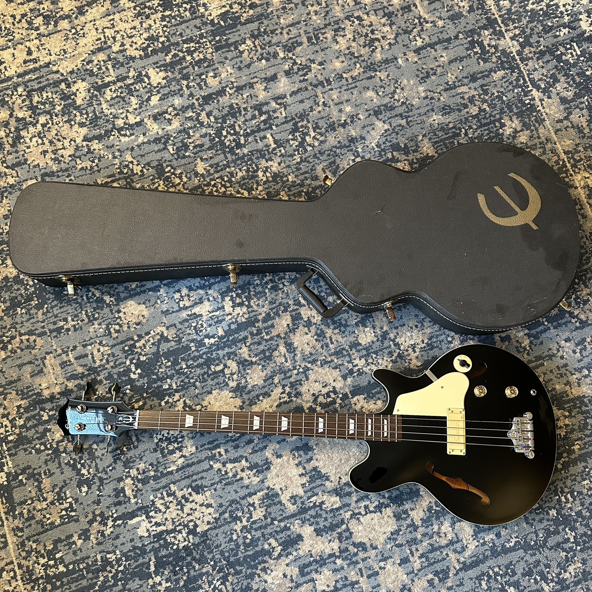 Epiphone Jack Casady Bass - Black/ebony Hollow body