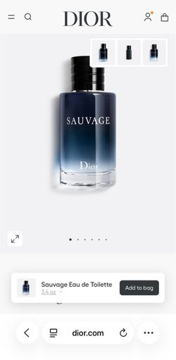 Dior Sauvage Cologne 3.4 oz