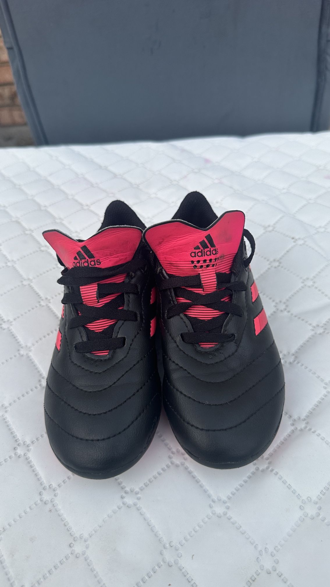 Adidas Goletto Junior 03 Soccer Cleats Size 12 K  Black Pink