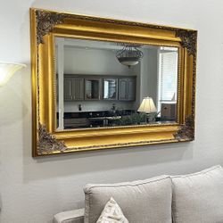 Large Gold Mirror 