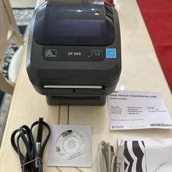Original Zebra Label With Bar Code Printer.