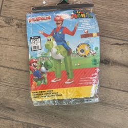 Mario Riding Yoshi Blow Up Costume 