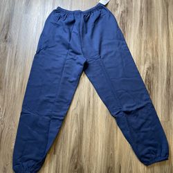 Vtg. Deadstock Ultimate Hanes Print Pro Navy Blue sweats 
