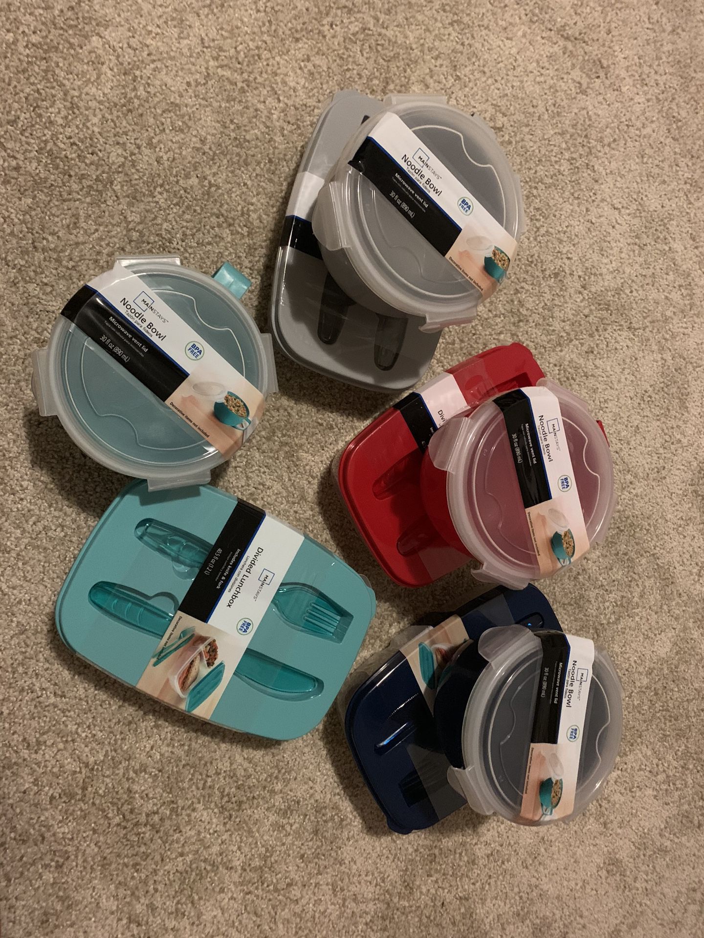 Unopened and New matching food storage containers
