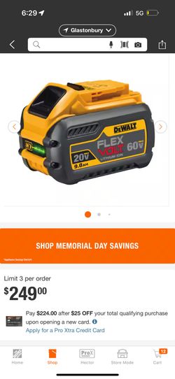 New DEWALT flexvolt 20volt 9.0 AH