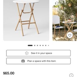 French Cafe folding table