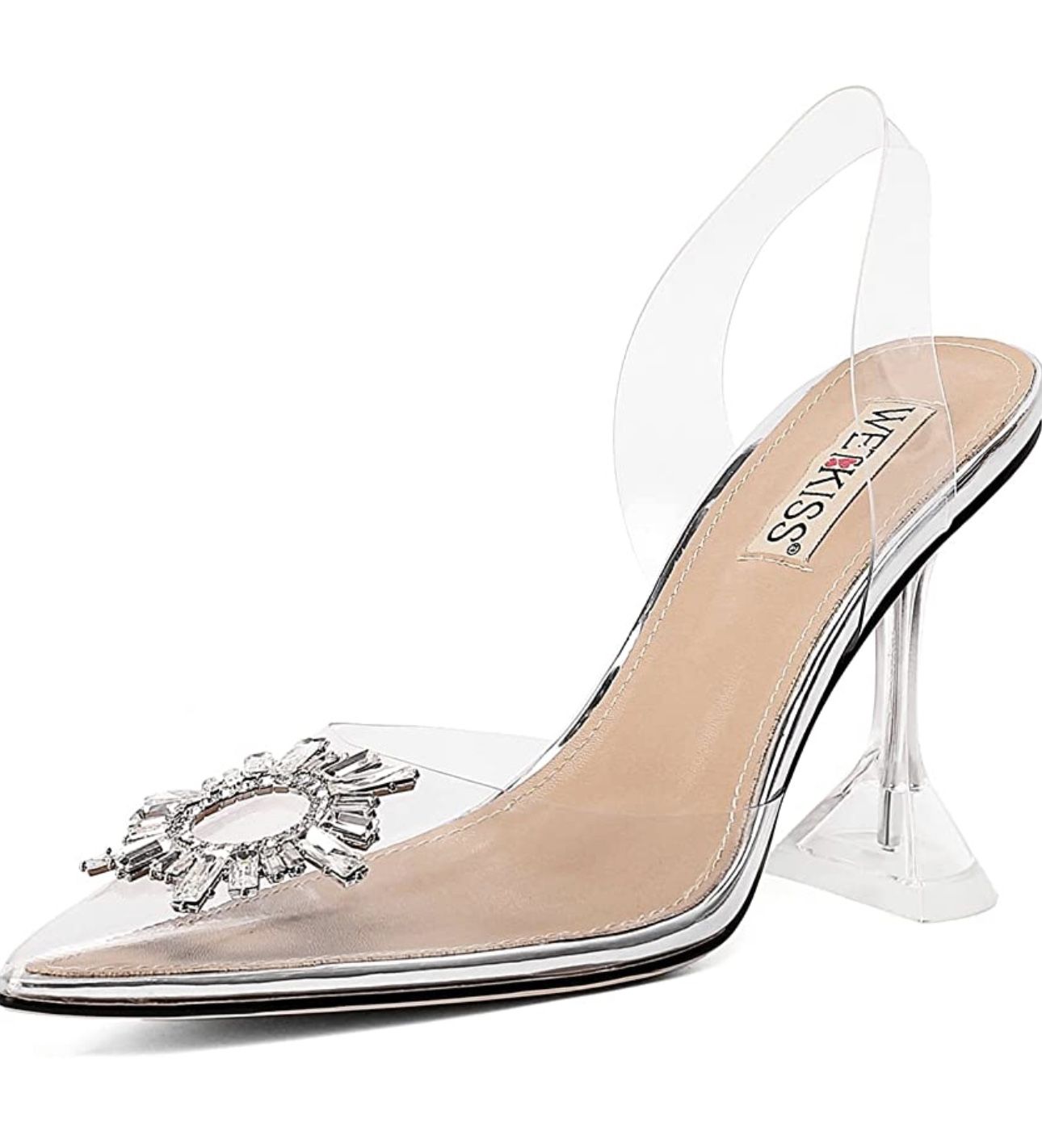wetkiss Women's Clear Heels