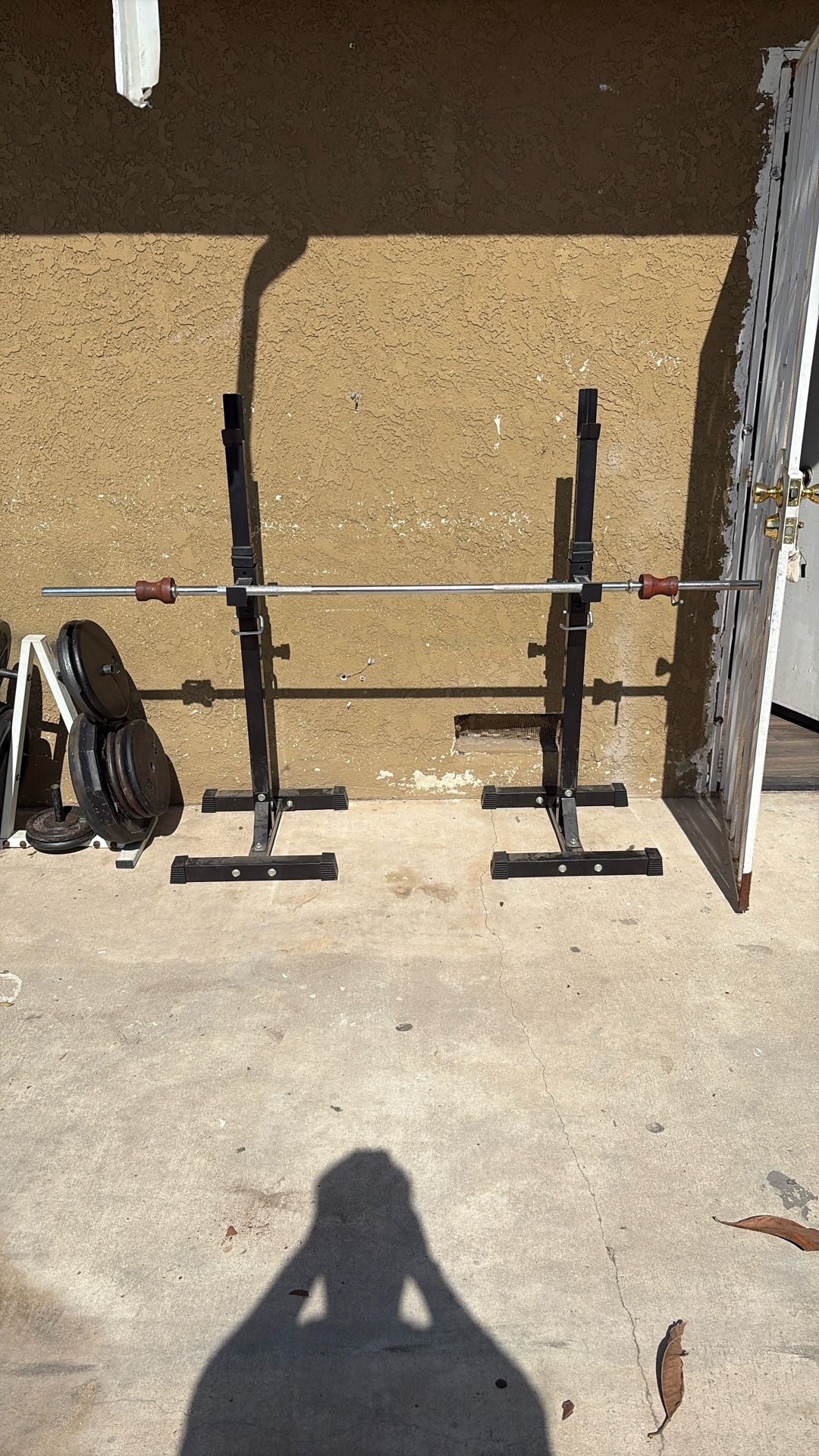 Weight Set And Squat Rack Plus More