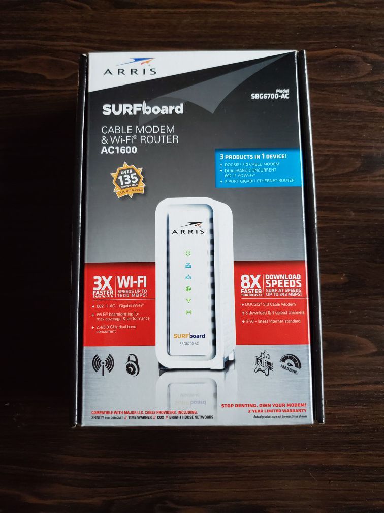 Arris Surfboard WiFi Router and cable modem