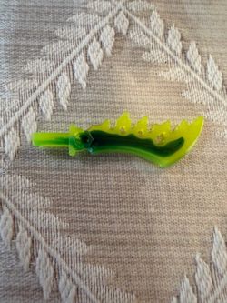 LEGO Ninjago Djinn Blade Trans Neon Green Marbled Dark Green Sword As Is Lot