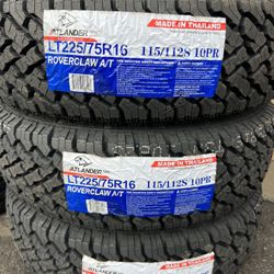 LT225/75/16 Atlander - New Tires