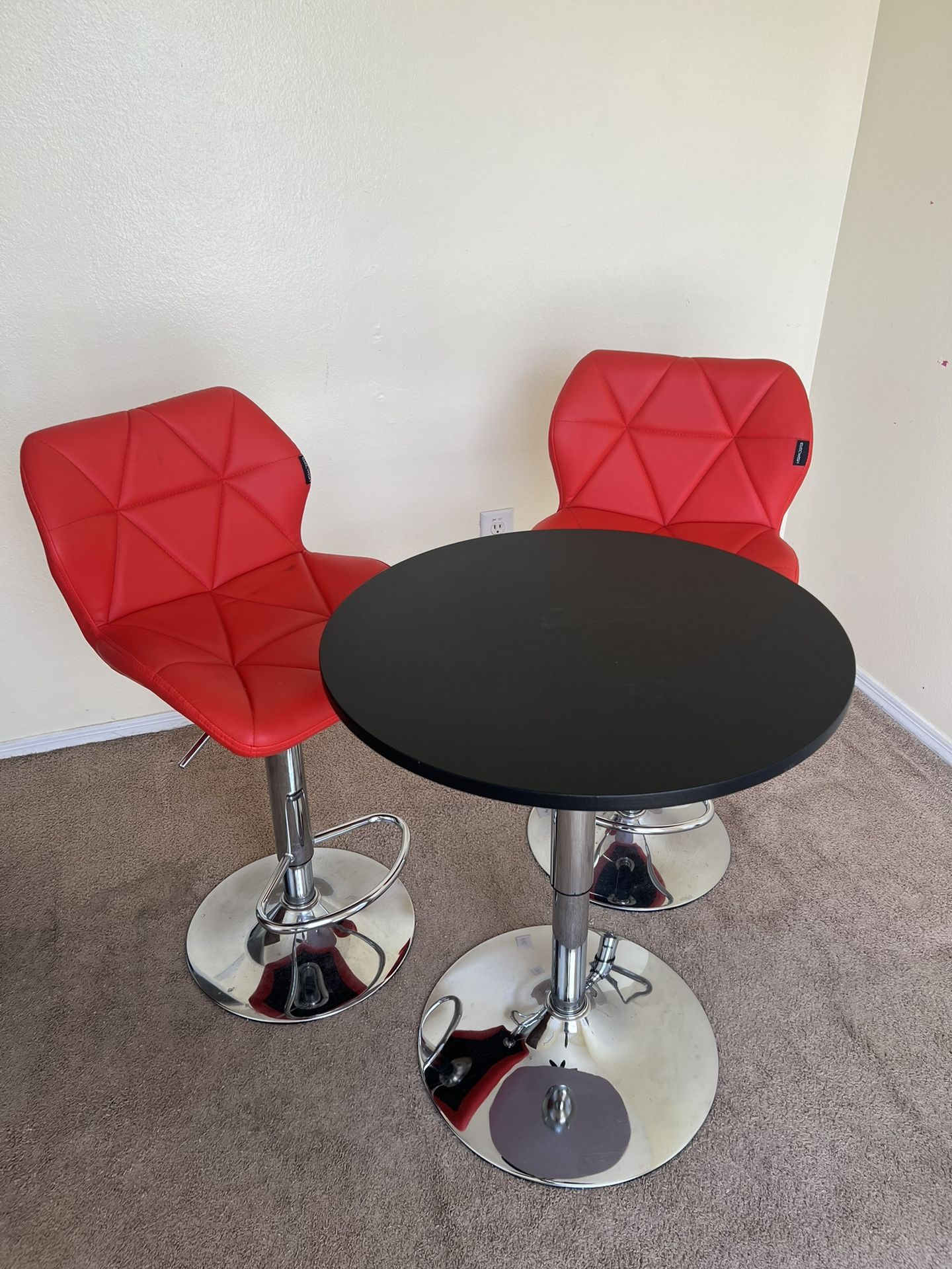 Bar Stool And Table.