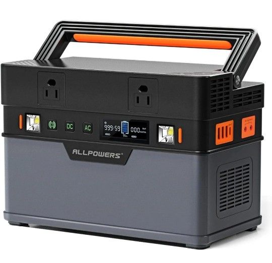 Portable Power Station 700W MPPT Solar Generator 606Wh Mobile Backup Battery
